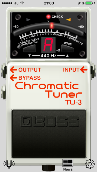 BOSS Chromatic Tuner App